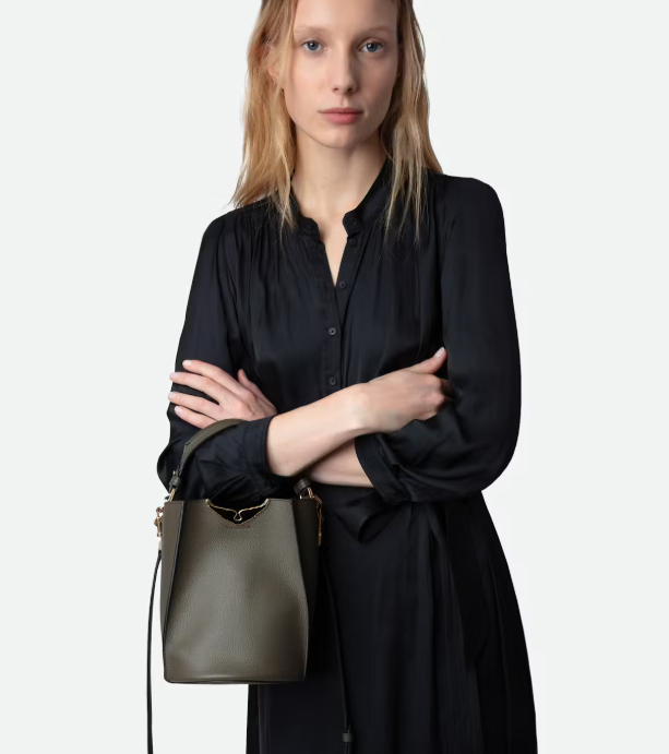 Bombonera Zadig Borderline Bucket verde militar